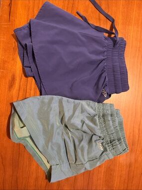 Purple and iridescent Green Athletic Shorts DSG brand size 6/7